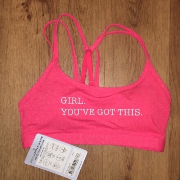 NEW Lorna Jane Empowering Pink Sports Bra - Picture 4 of 4